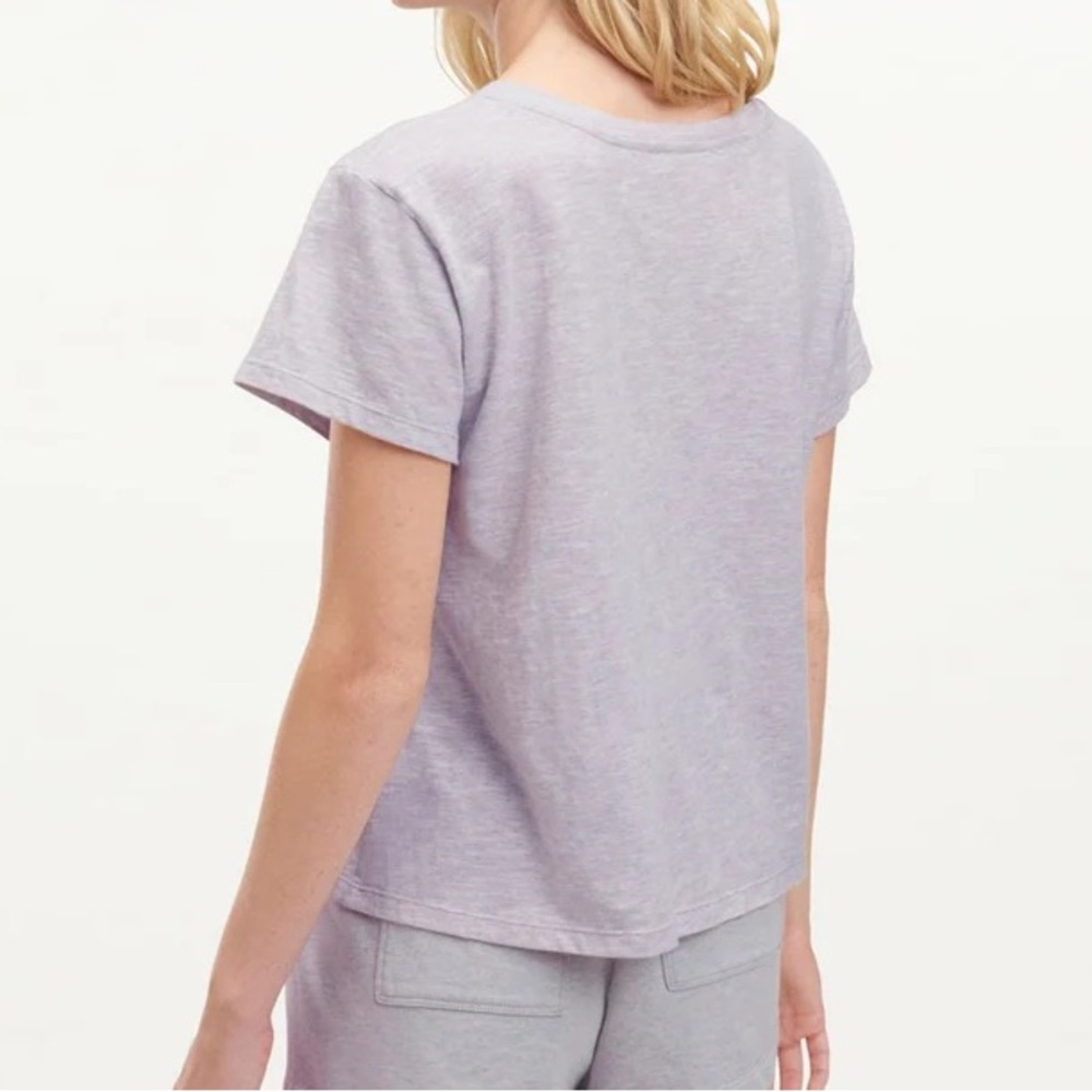 Splendid Medium Top Botanical Dyed V-Neck Short Sleeve Tee 100% cotton NWT - Picture 7 of 10